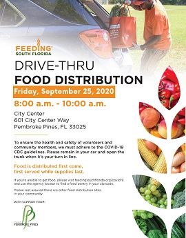 9-25 food distribution