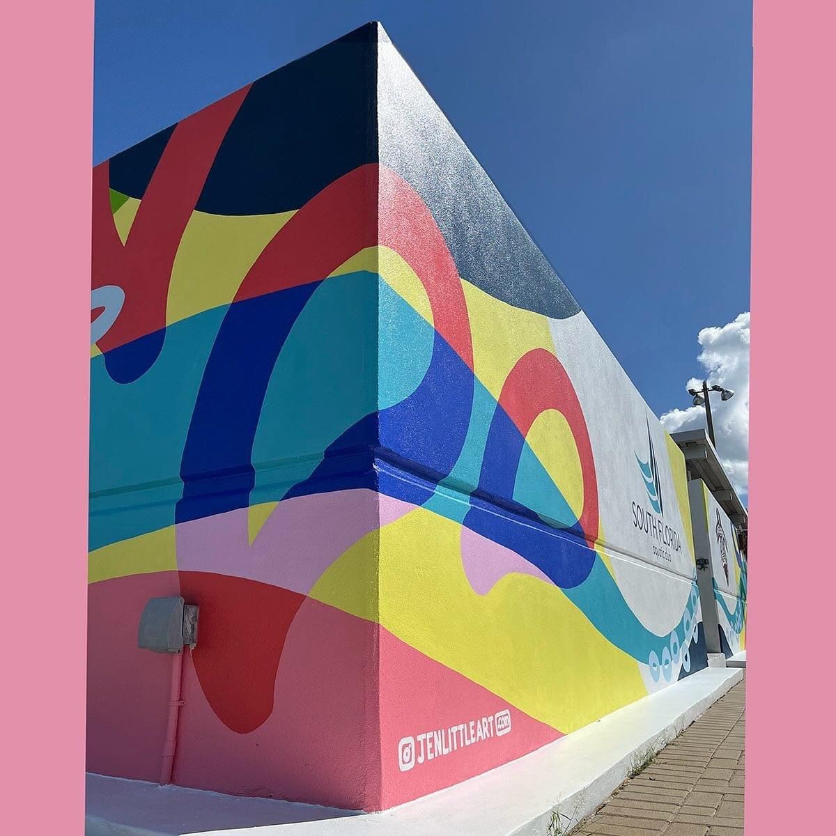 Mural at Academic Village Corner View