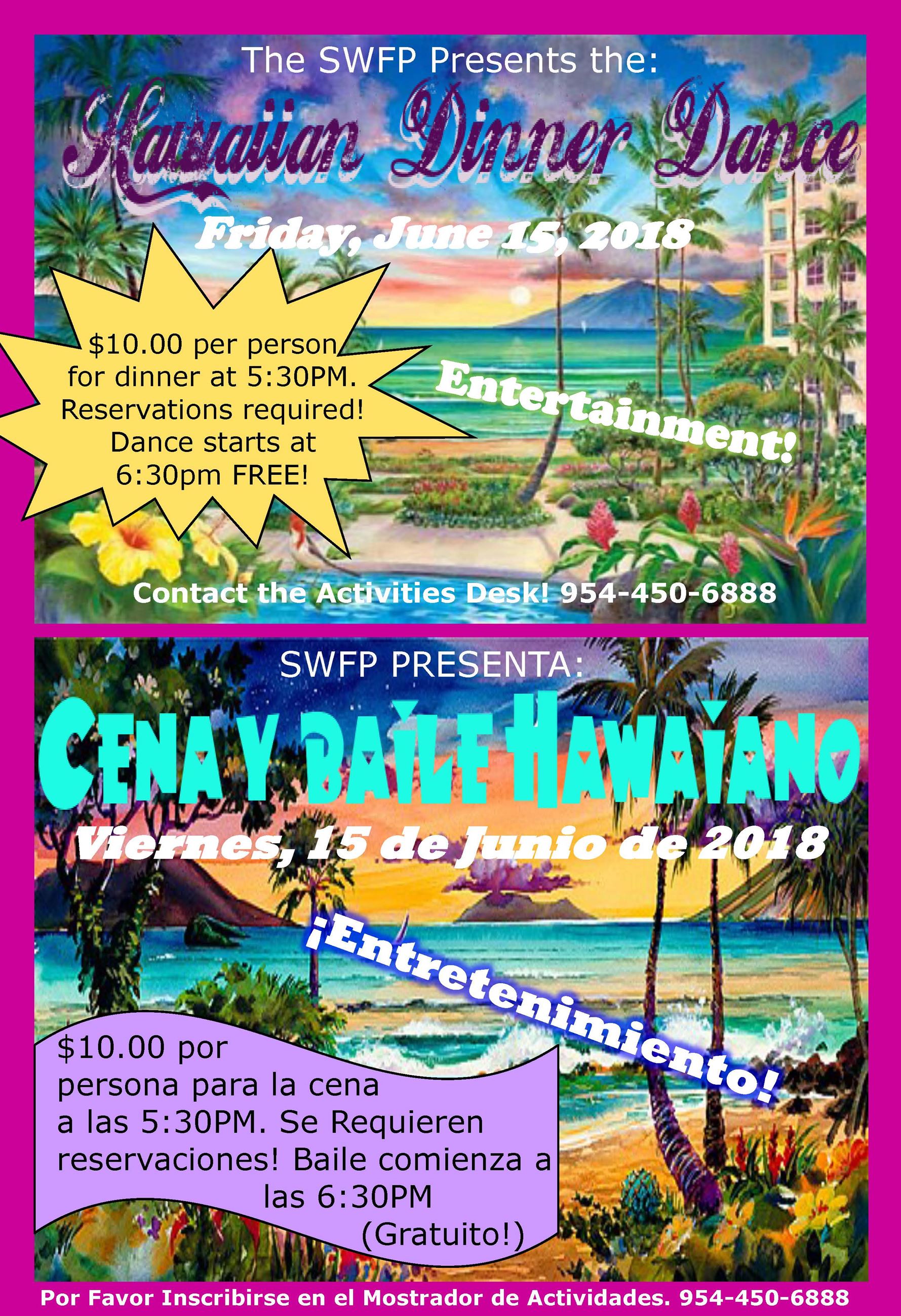 Hawaiian Dinner Dance 6-15-18