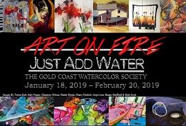 Art On Fire Just Add Water Card web