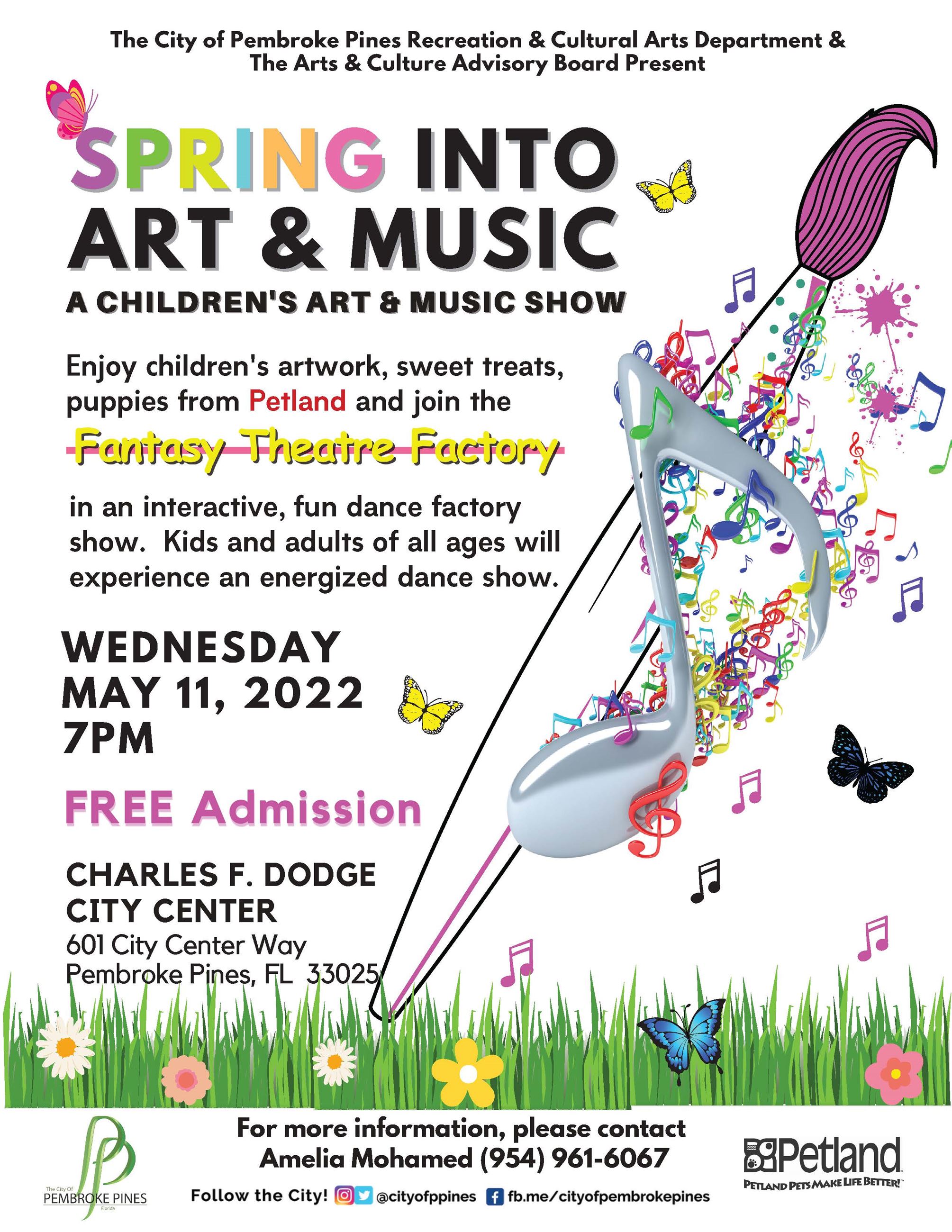 Spring Into Art  Music 2022-FLYER
