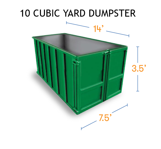 10 Cubic Yard - Dumpster