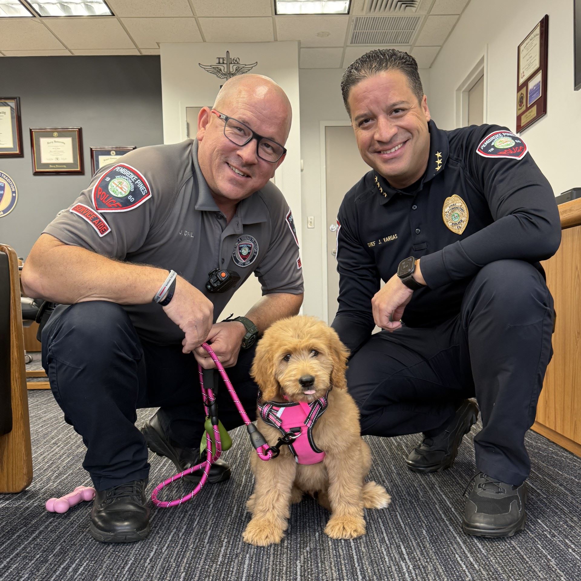 Jellybean with Chief Vargas and PSA Dail
